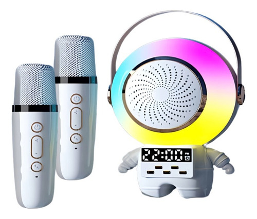 Parlante Bluetooth Astronauta Doble Microfono Usb
