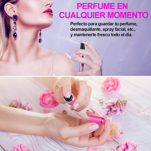 12 Atomizadores Mini Para Perfume Botella Portatil Viaje 5ml