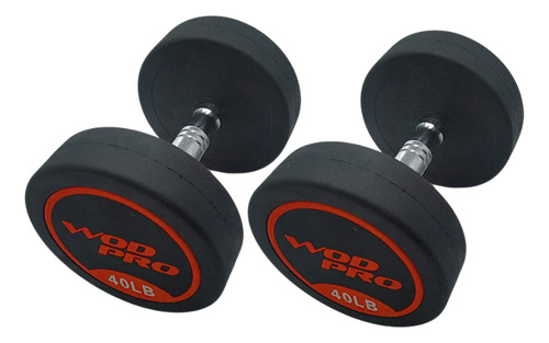 Wod ProMancuernas redondas 40LB Cromado Pack 2 Unidades