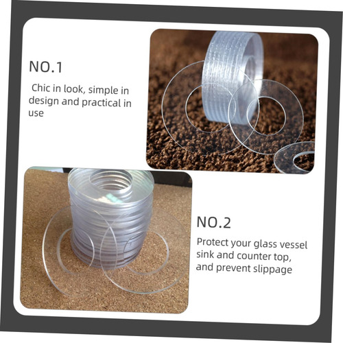 Iwowhero 500pcs Transparent Soft Gasket Washers Faucet