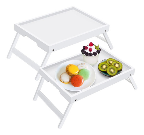 Mesa De Bandeja De Cama Artmeer Con Patas Plegables, Desayun