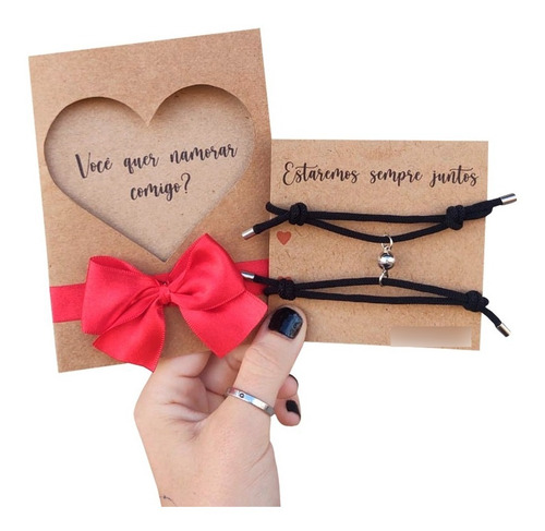 Kit Pulseiras Conexão Pedido De Namoro - Dia Dos Namorados