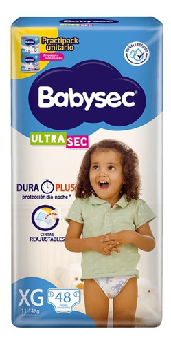 Baby Sec Ultra Pañales Talle Xg X 48