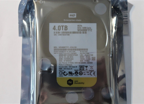 Imagen 2 de 3 de Disco Duro 4tb Sata 3.5 Wd Nuevo