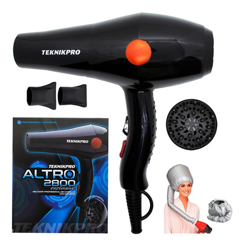 Teknikpro Kit Secador De Pelo Altro + Gorro Elefante Lucydan