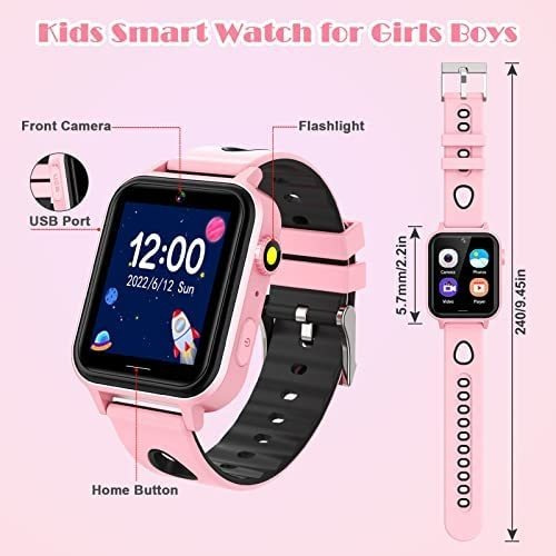 Imagen 2 de 8 de Reloj Inteligente P/niños Cjc De 3-12 Años - Rosa