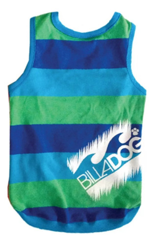 Musculosa Billadog Verde/azul Manchitas