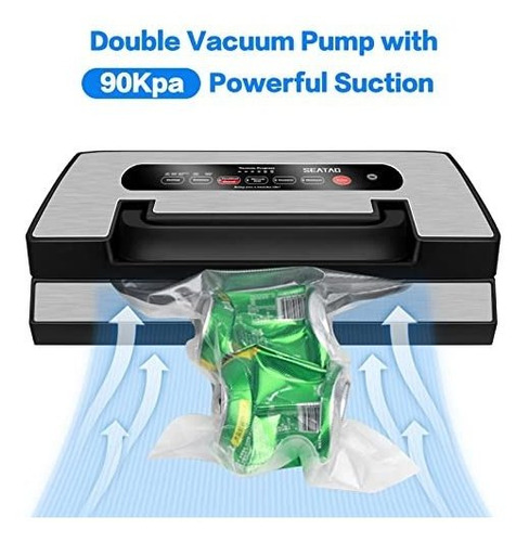 Máquina Automática De Sellado Al Vacío Seatao Vh5188, 90 Kpa