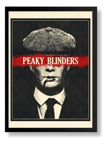 Pôster Quadro Peaky Blinders Moldura Com 33x43cm#17