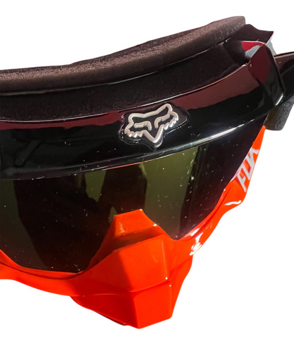Lentes Googles Fox Motocross Cuatrimoto Ruta Mtb Rzr Can Am Naranja Naranja Claro Universal