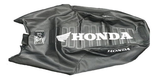 Funda De Asiento Tc4 Honda Cb 190r Negro Estampado