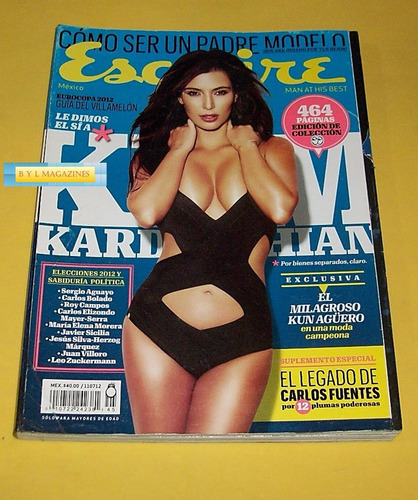 Kim Kardashian Revista Esquire Mexico Adam Senn Kun Aguero