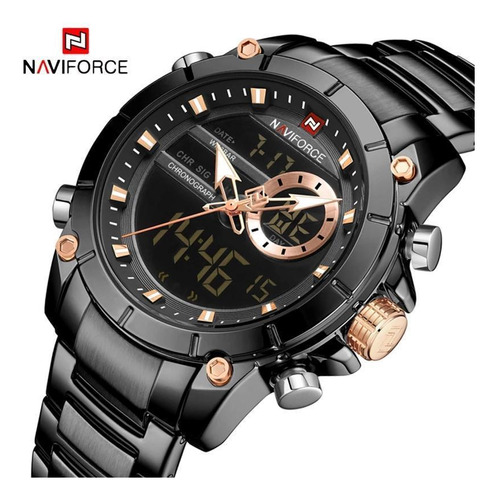 Relógio Masculino Naviforce 9163 Preto Digital Analógico I