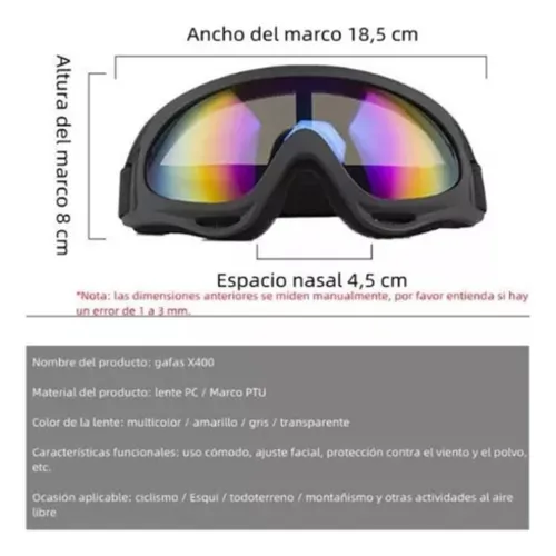 Antiparras Para Moto Gafas Race Colores