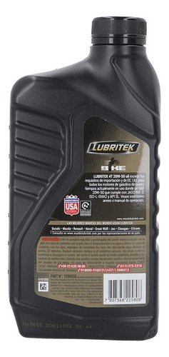 Lubricante Mineral 20w50 4t 4gl