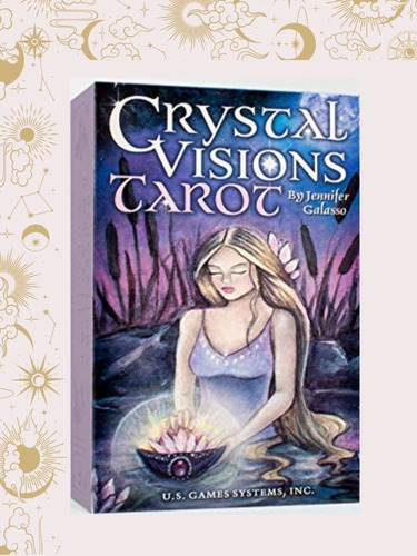 Tarot Crystal Visions, Original En Inglés Soncosasdebrujas®