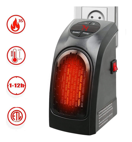 Calefactor Portátil Handy Heater 400 Watts Estufa Portatil
