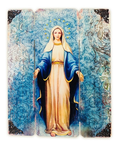 Cuadro Madre Divina Gracia Impresión Directa Mdf 60x46cm