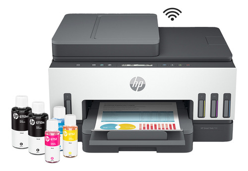 Impresora Multifunción A Color Hp Smart Tank 750 Tinta Continua Con Wifi