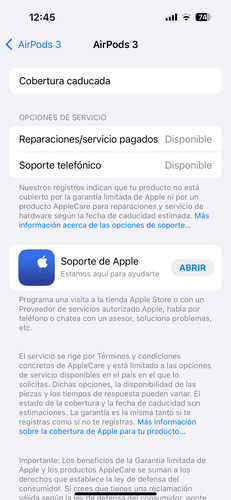 Apple AirPods 3ra Generación Con Caja De Carga Blanco (Usado)