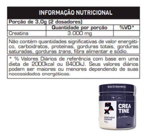 Horus 150g + Creatine Monohidratada 150g Max Titanium