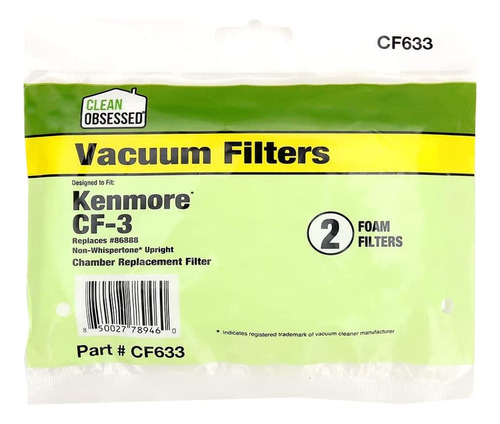 Filtro De Repuesto Clean Obsessed Para Kenmore Cf-3, Reempla