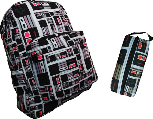 Mochila Y Bolsita De Videojuegos / Nes