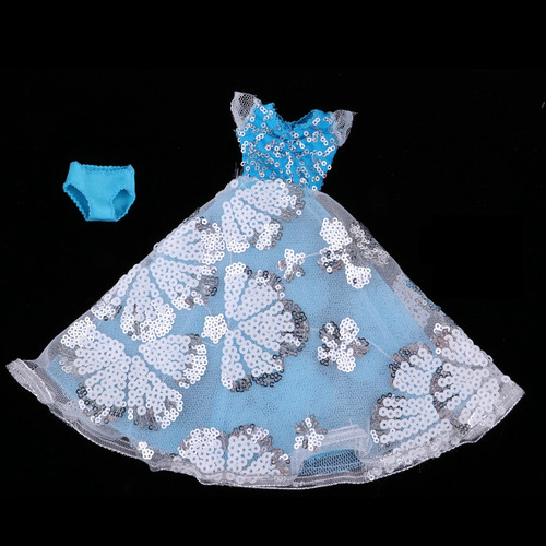 Bonita Vaporosa Con Diseño De Lentejuelas Azul Para Bonita Vaporosa Con Diseño De Lentejuelas Azul Para