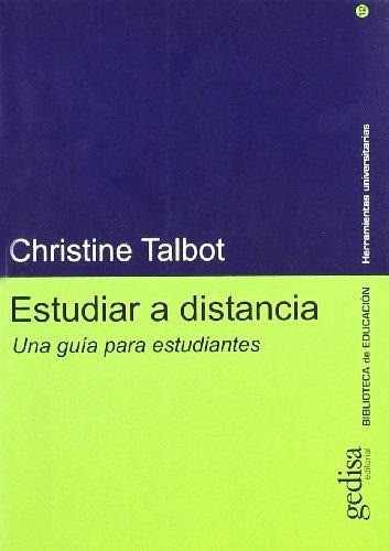 Estudiar A Distancia, Talbot, Ed. Gedisa