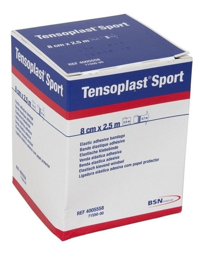 Venda Cinta Tensoplast Sport 8cm X 2,5mts Bsn Medical