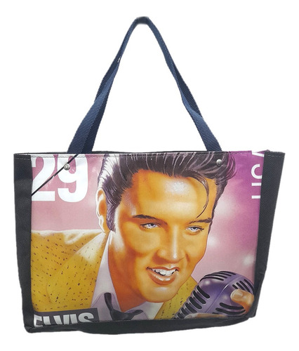 Bolsa Ecologica Tote Bag Elvis Presley Friselina/ Lona 30x40