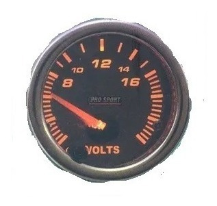 Reloj Voltimetro 2 Pulgada Smoke 7 Color Prosport