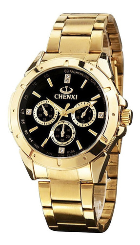 Reloj De Oro Para Hombre Shoppewatch Pulsera De Metal Grueso