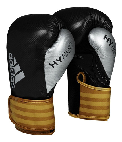 Luva De Boxe adidas Hybrid 65 Preto/dourado