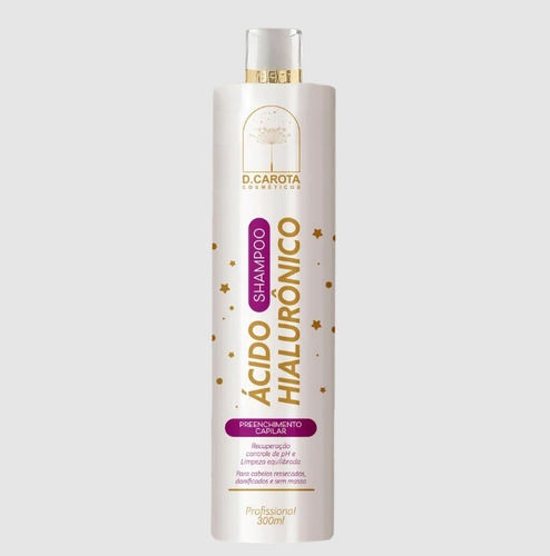 Shampoo Ácido Hialurônico 300ml - D. Carota