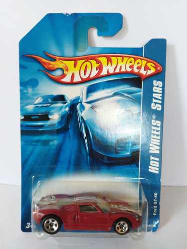 Hot Wheels Ford Gt-40 Racer Rojo Vintage 134/156 Collector