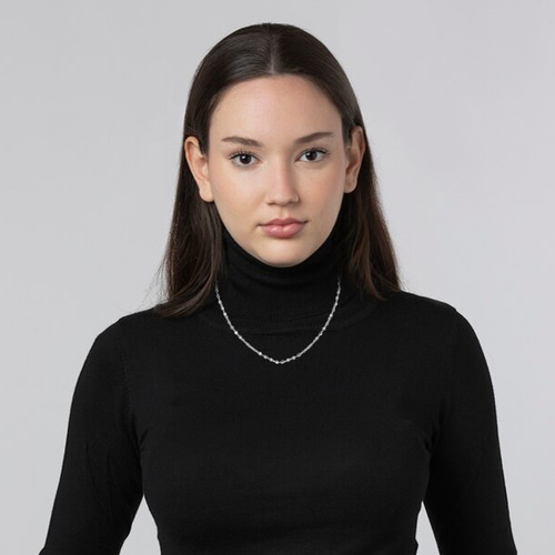 Collar Plata 925 Cadena Joyería Regalo Para Mujer Moda