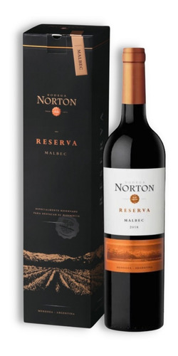 Norton Reserva Vino Malbec 750ml C/estuche Luján De Cuyo