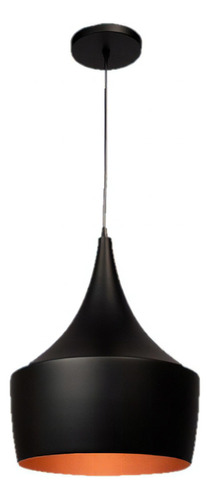 Lámpara Maxxi Luminario Colgante Interior Aluminio Negro