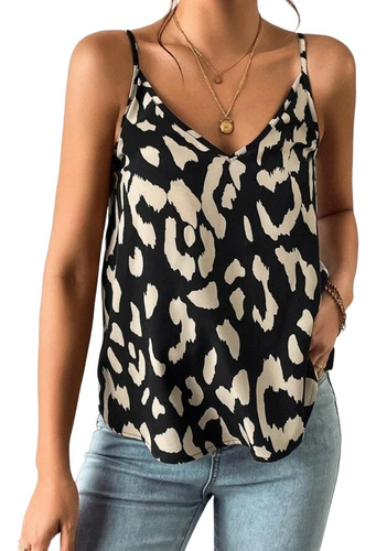 Blusa Remera  Con Estampado Animal Print