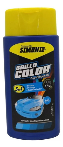 Cera Brillo Vehiculo Restaurador Color Pintura 300ml Simoniz