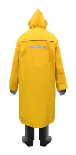 Imagen 2 de 3 de Capa De Lluvia Agua Pvc Amarilla Duty - Fact A Y B - No Ombu