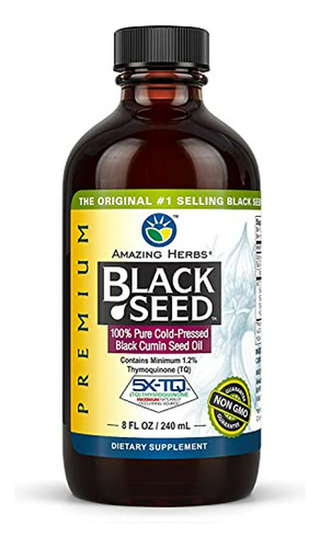 Premium Black Seed Oil, 8 Onzas Líquidas
