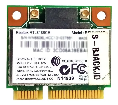 comprar Placa Wireless Wifi Realtek Rtl8188ce Wn6606lh Positivo Sim+