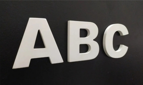 10 Letras Plástico 20cm Impressão 3d Fachadas Comércio