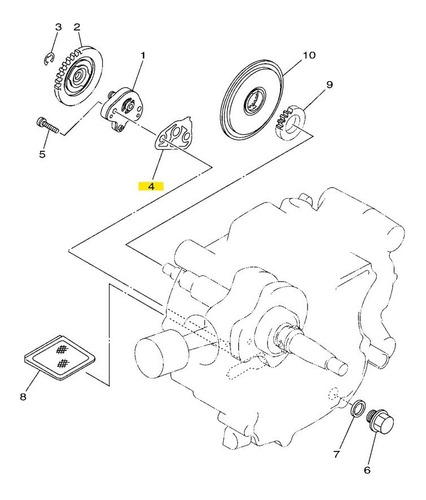 Junta Bomba De Aceite Yamaha New Crypton Panella Motos
