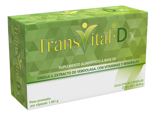 Transvital D Suplemento Alimenticio Caja Con 30 Capsulas