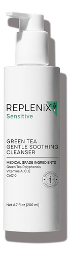 Replenix Green Tea Limpiador Suave Y Relajante, Lavado Faci.