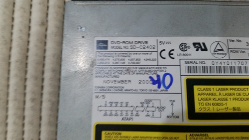 Gravador E Leitor De Dvd Cd Notebook Sd-c2402 Ide Cod 2764