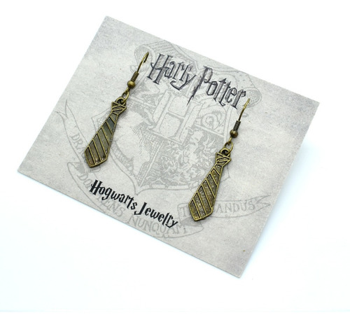 Aretes Corbata Harry Potter Cobre